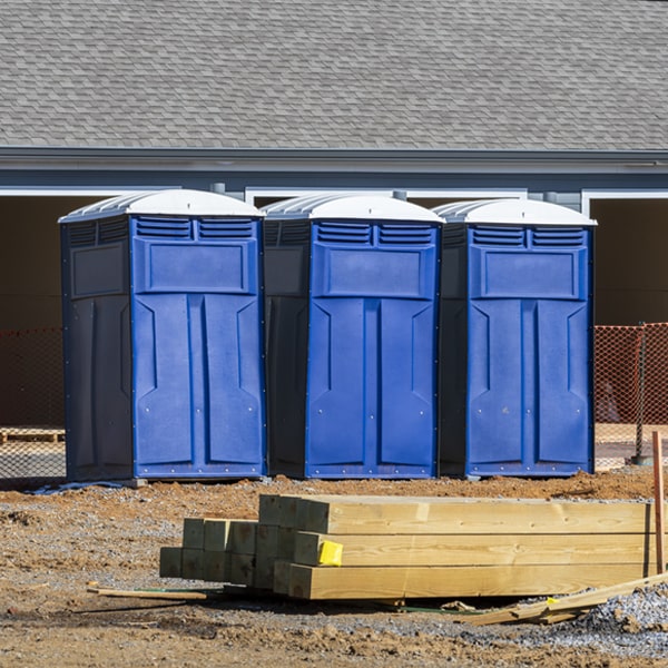 how often are the portable toilets cleaned and serviced during a rental period in Smackover